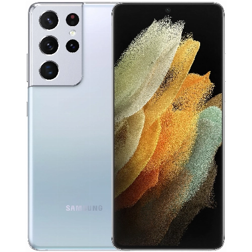 Смартфон Samsung Galaxy S21 Ultra 5G 12/128 ГБ, серебряный фантом